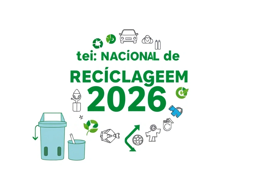 Representação visual: Lei Nacional de Reciclagem 2026: Oportunidades