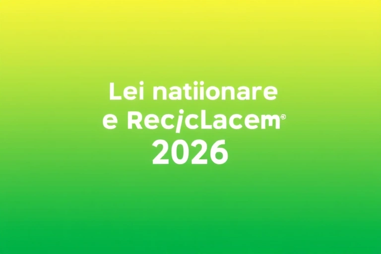 Conceitos visuais relacionados a Lei Nacional de Reciclagem 2026: Oportunidades