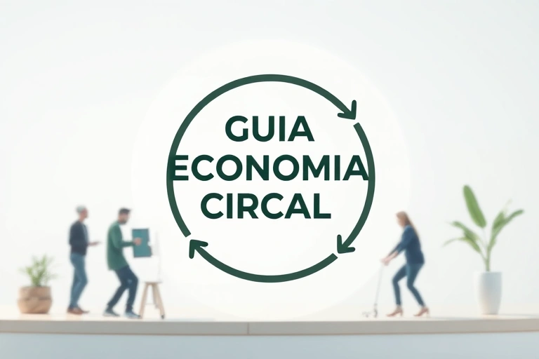 Conceitos visuais relacionados a Economia Circular Digital: Plataforma Nacional 2026